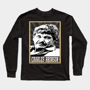 80s Style Charles Bronson Long Sleeve T-Shirt